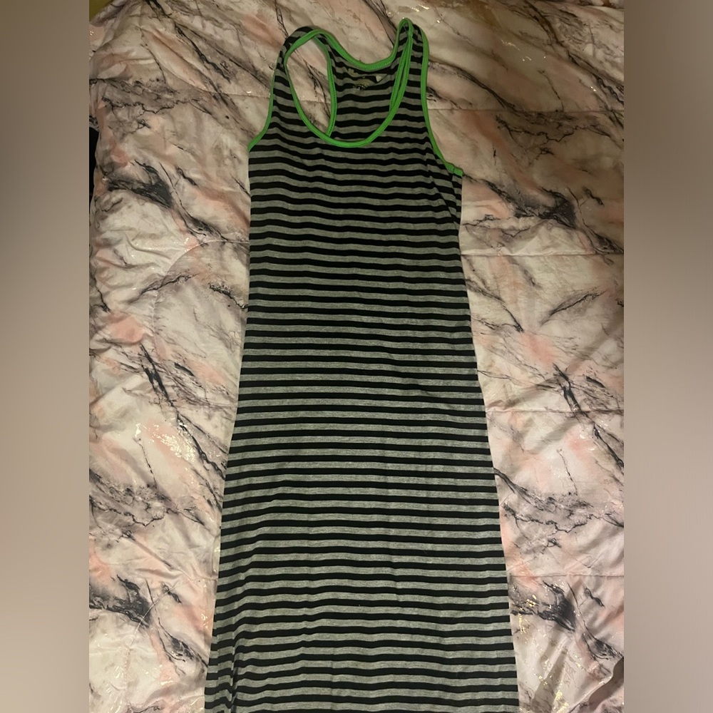Long striped dress
